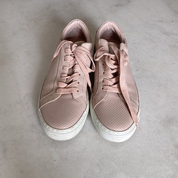 Greats Brooklyn pink & white leather sneakers, italian leather, pink laces - Picture 9 of 10